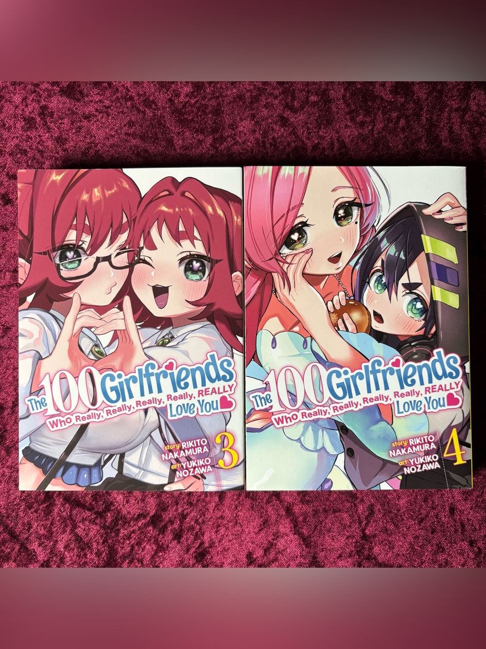 The 100 Girlfriends Who Really, Really, Really Love You volumes 3-4 Manga